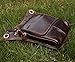 Le'aokuu Mens Genuine Leather Messenger Riding Hip Bum Waist Pack Drop Leg Cross Over Bag (Brown)
