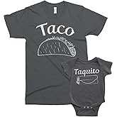 Threadrock Taco & Taquito Infant Bodysuit & Men's T-Shirt Matching Set
