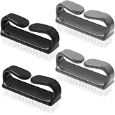 Larbois Handle Grip Nail Brush, Hand Fingernail Brush Cleaner Scrubbing Kit Pedicure for Toes and Nails Men Women