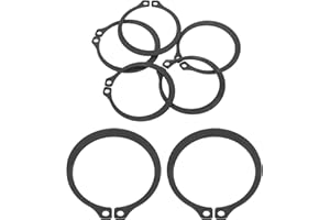 uxcell 5Pcs 1-3/4" Internal Retaining Ring Circlip, 65 Mn Spring Steel Internal Circlip Snap Rings C-Clips for Grooved Shafts