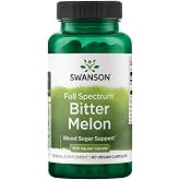 Swanson Full Spectrum Bitter Melon (Momordica), 500 mg, 60 Capsules | Full-Spectrum Whole Fruit Bitter Melon (Momordica), Provides the Full Spectrum of Beneficial Compounds for Wellness