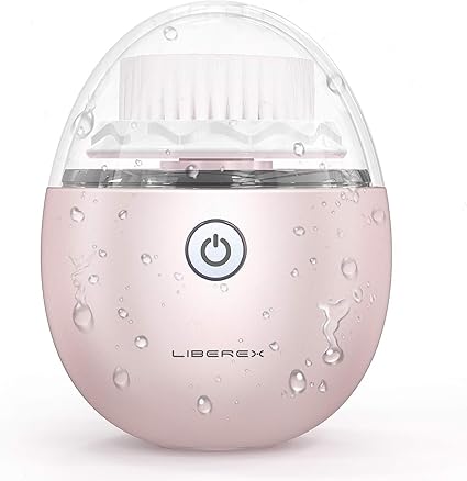 Liberex Sonic Vibrating Facial Cleansing Brush - 3 Brush Heads with 3 Modes, Waterproof, Smart Timer, Wireless Charging for Face Cleaning, Exfoliating and Massaging, Egg Shape, Pink: Amazon.co.uk: Beauty
