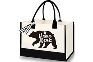 DEALZILLA Personalized Jute Letter Tote Bag For Woman Christmas Birthday Gift For Women Beach Gifts For Lady Female Mom Bride