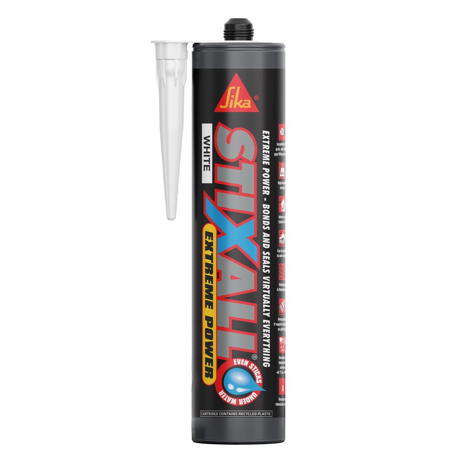 Sika Stixall – Extreme Power Sealant and Adhesive – Waterproof – White – 290ml