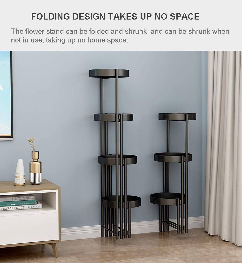 para Macetas Pedestales Flores Plantas 4 Niveles Maceteros Porta Metal