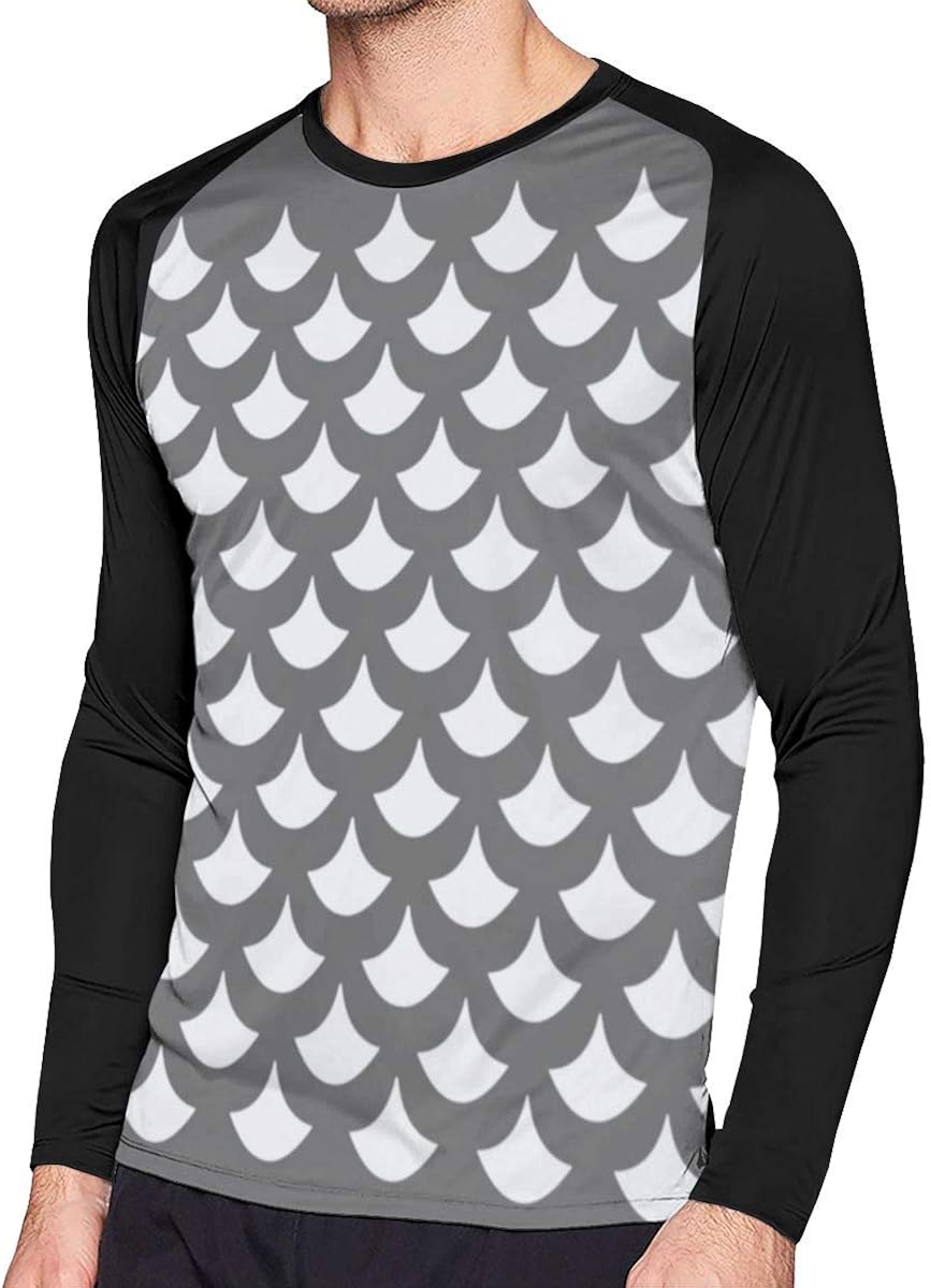 Amazon Com Mens T Shirt Dragon Scale Long Sleeve Tee Soft Men S Long Sleeve T Clothing