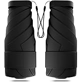 Windproof Mini Travel Folding Umbrella - UPF 50+ Sun & Rain Protection, Small Compact Lightweight Design Fits in Pocket or Bag, Eco-Friendly Fabric Wallet Umbrella for Commuter, Men Women Boys Girls