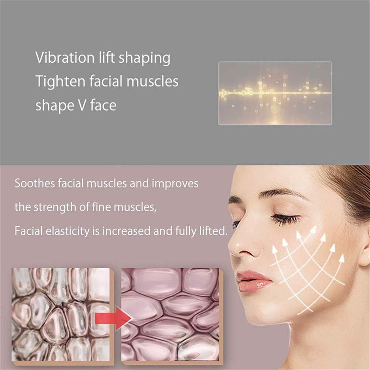 LI&muzi V-Face Shaping Massager Face Lifting Instrument Thin Beauty Machine Chin Lift Up Vibration Facial Belt: Home & Kitchen