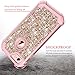 Hekodonk for iPhone 8/7 Case,3 Layer Luxury Bling Sparkle Shiny Heavy Duty Shockproof Fullbody Protective Impact Hybrid Cover for Apple iPhone 8/ iPhone 7 Bling Rose Gold