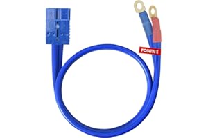 TOPDC Quick Connect Power Cable 1 Gauge 5 Feet Jumper Cables for Car, SUV and Trucks Battery, Heavy Duty Automotive Booster Cables for Jump Starting Dead or Weak Batteries