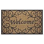 Achim Home Furnishings COM1830VN6 Vines Coco Door Mat, 18 by 30"