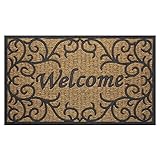 Achim Home Furnishings COM1830VN6 Vines Coco Door Mat, 18 by 30"