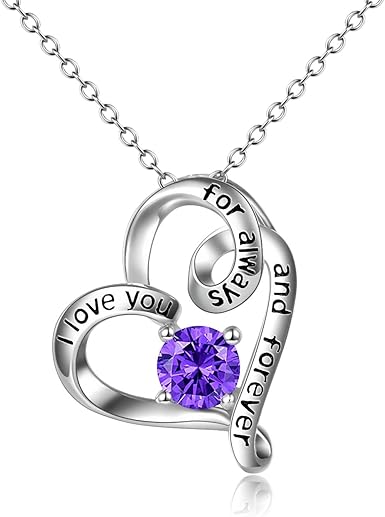 birthstone necklace for girlfriend