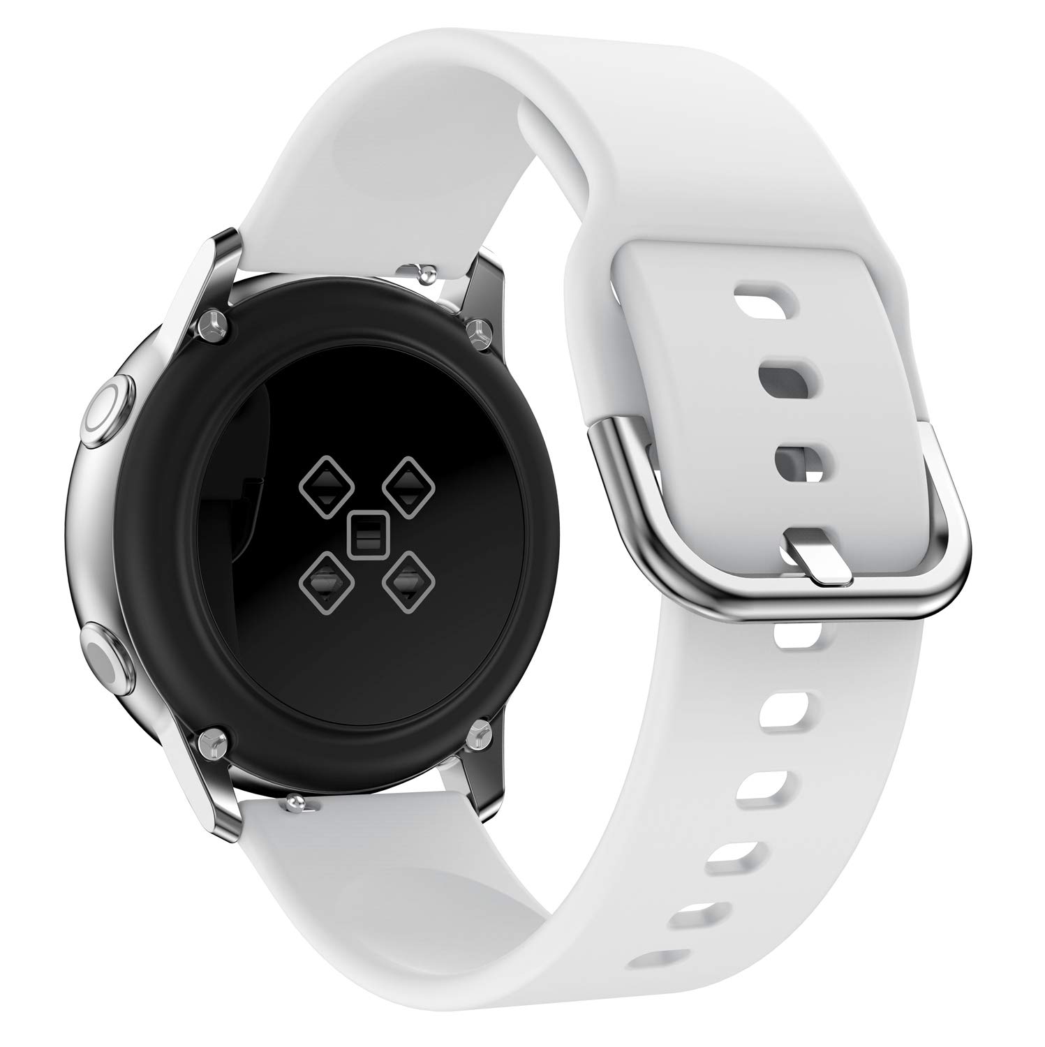 Altercase Strap Replacement for Nokia Steel HR 40MM/ Withings Steel HR 40MM/ Moto 360 2nd Gen Men's 42mm, 20MM Soft Silicone Adjustable Quick Release Sport Watch Strap Watchband