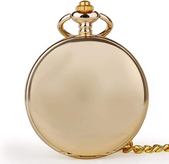 Amazon チェーンゴールドの懐中時計懐中時計ファッションスチームパンクなローマの数字はチェーンゴールドの男性女性ギフトを表示します 懐中時計 腕時計 通販