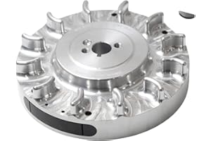 SJVLXHI Speedway Billet Aluminum Flywheel For Predator 212cc Hemi Only,Advance timing of approximately 32 Degrees Silver