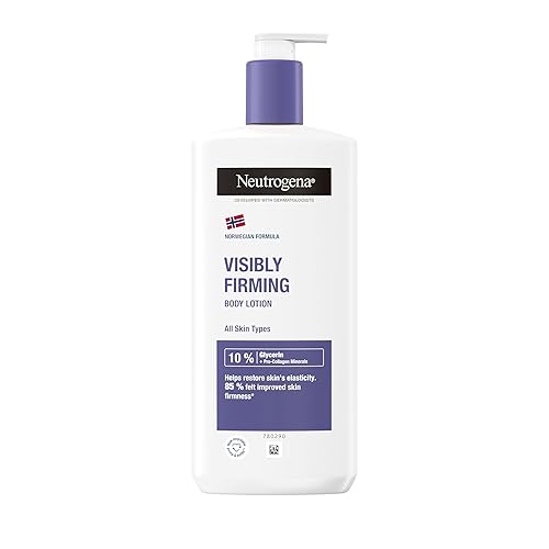 Neutrogena Norwegian Formula Visibly Renew Firming Body Lotion (1 x 400ml), Nourishing Body Cream Designed to Help Restore Skin's Elasticity, Moisturiser made with Glycerin for Skin Hydration