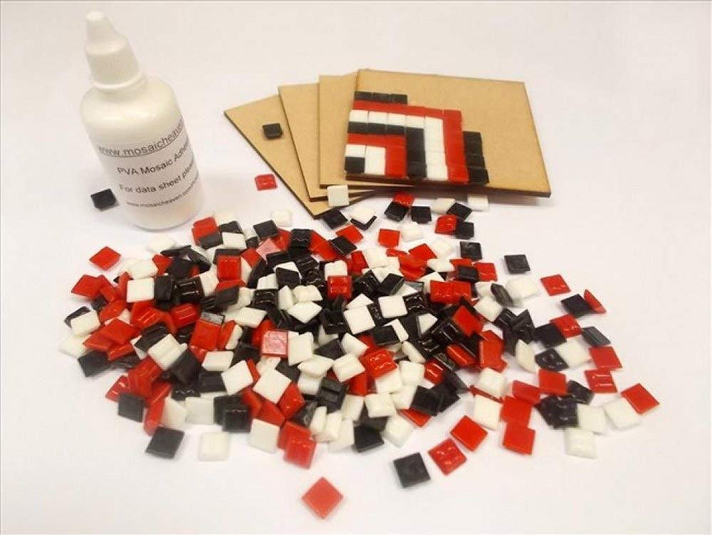 Mosaic Coaster Tile Kit. Ready to Make. Eastern Blend of Mosaic tiles