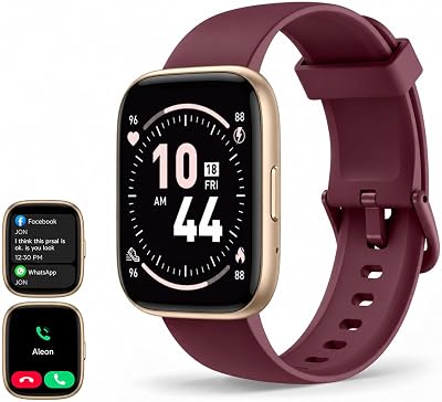 - Smartwatch uomo/donna, notifiche Whatsapp, schermo touch da 1,8" HD, chiamate Bluetooth, frequenza cardiaca, SpO2, sonno, oltre 100 modalità sportive, IP68, Android/iOS