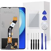 JENCYFU BLU View 5 Screen Replacement Full LCD Screen Display Touch Digitizer Full Assembly with Repair Tool for Model BLU View 5 B160V 6.56inch