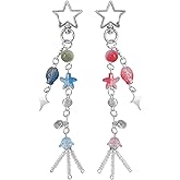 cioatu Cute Keychain Aesthetic Y2K Keychain Accessories Heart Butterfly Strawberry Bear Key Chain for Keys Bags Women Gifts