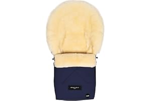 Werner Christ Baby Sheepskin footmuff Oslo Luxe for carrycot - Winter footmuff Made of Medical Fur (from 0 to 6 Months) for carrycot, Infant Carrier, Stroller