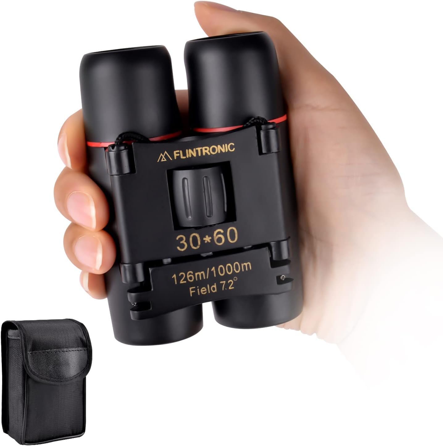 Flintronic Compact Mini Binoculars 30 x 60 HD Waterproof Portable, Foldable Pocket Size Small and Lightweight Suitable for Hunting, Sightseeing, Bird Watching, Hiking, Watching Football