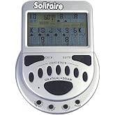 John N. Hansen Mega Screen Handheld Solitaire Game - Klondike Style Video Play for Ages 8+