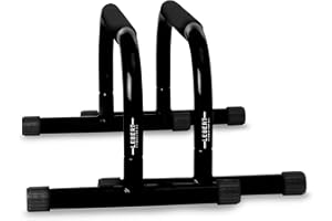 Lebert Fitness Parallette Push Up Bars Dip Station Stand - Perfect for Home and Garage Gym Exercise Equipment - Gymnastics, C