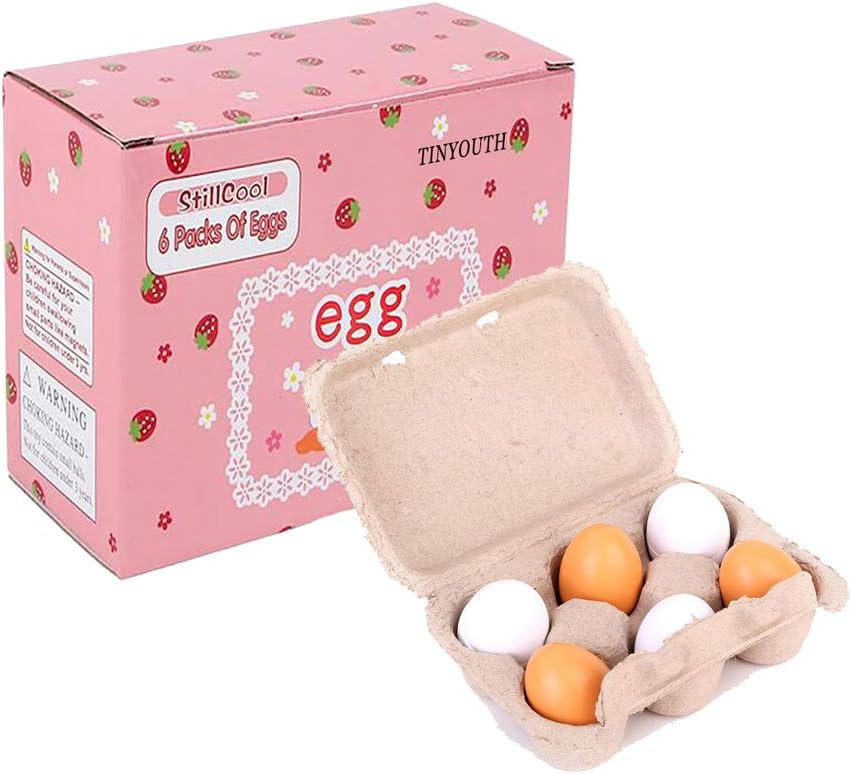wooden play eggs