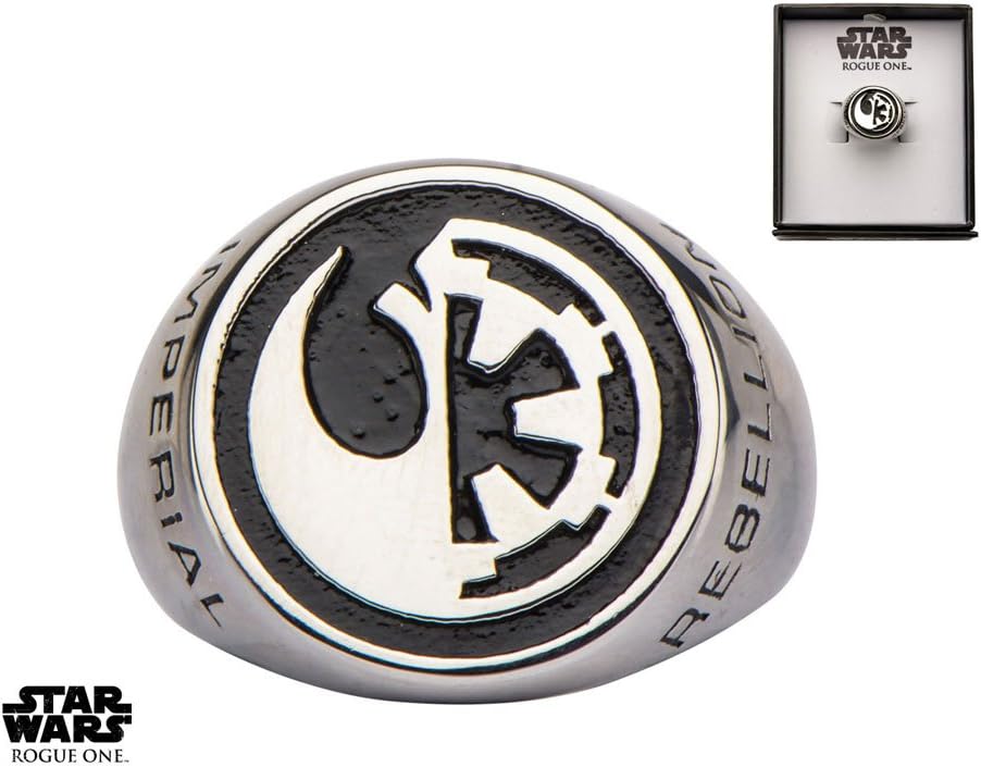 Star Wars Rogue One Ring Rebel Alliance/Galactic Empire Symbol Size 11 SASO