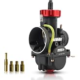 NIBBI Carburetor PWK38 fit Motorcycle Engine with 38mm Carb Jets Motorcycle Engine with Carb Jets for Dirt Bike Mini Bike Pit Bike GY6 ATV