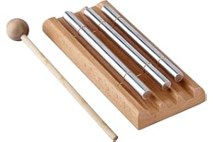 EONLION Meditation Chimes Trio, Mindfulness Trio 3 Tone Hand Bell Music Classroom Supplies Teacher Tools Percussion Instrument Reminder for Prayer Yoga Eastern Energy Music Gift