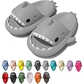 rosyclo Shark Cloud Slippers, Shark Cute Slides for Women Man,Summer Slipper Sandals for Boys Girls Spa Platform Shoes Non-Slip Beach Open Toe Beach Sandals Shower Couple Shoes