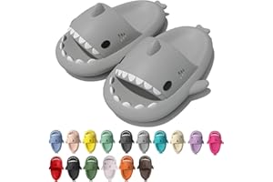rosyclo Shark Cloud Slippers, Shark Cute Slides for Women Man,Summer Slipper Sandals for Boys Girls Spa Platform Shoes Non-Slip Beach Open Toe Beach Sandals Shower Couple Shoes