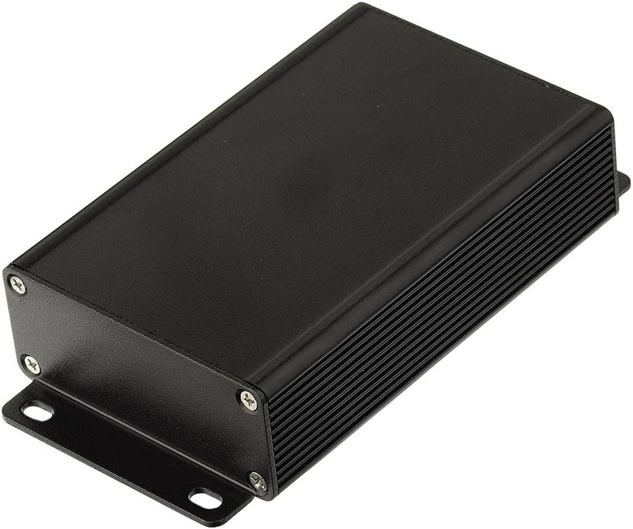 wlaniot 3.94" 2.60" 1.06"(LWH) Split Body Aluminum project Box Black