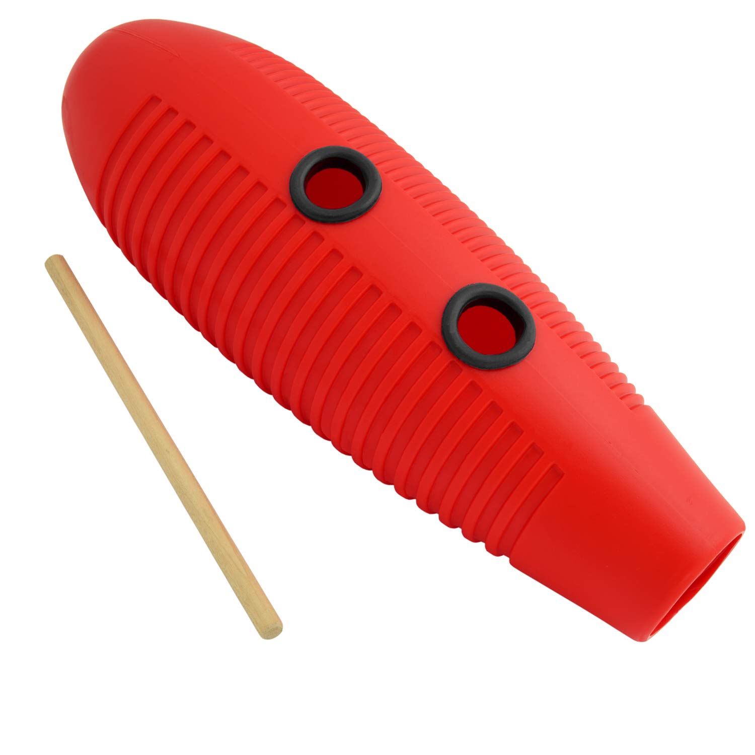 Tiger Plastic Guiro - Red