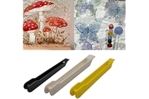 GHRYTY Stained Glass Copper Foiling Tool,1/3PCS Stained Glass Hand Foiler,Hand Foiler 7/32" Foil Crimper,Copper Foil Wrapping Tool for 7/32" Copper Foil Tape