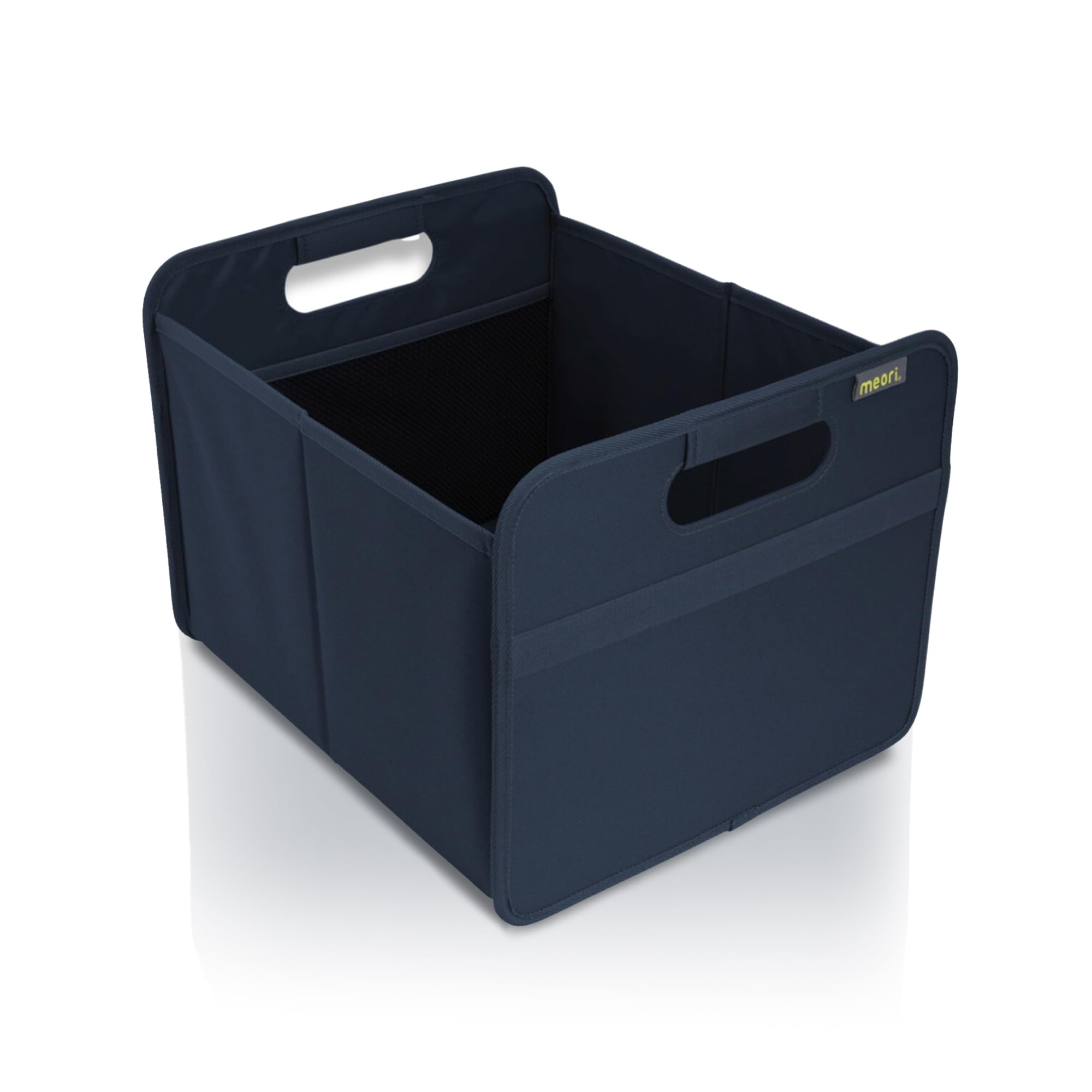 Meori Folding box 24L, medium, stars in, medium foldable box for on the road, in the car or at home, organizer, storage box or shopping basket navy blue — image 1