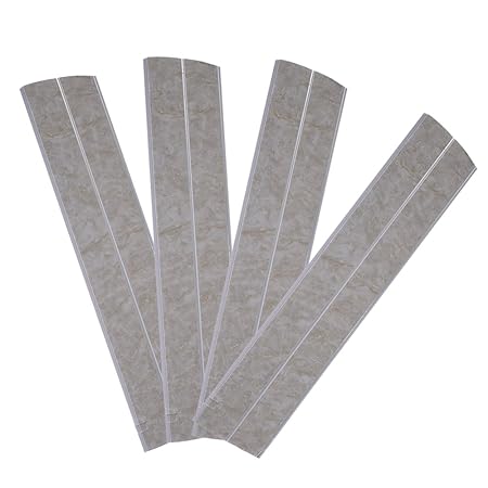 Pack Of 10 Grey Marble Chrome Bathroom Wall Panels Ceiling