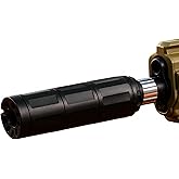 Modular CNC-Machined 1/2x28 Threaded Enhancement Adapter &ndash; 3.8" Precision Alignment Device &ndash; Alloy Steel Construction with Oxide Black Finish &ndash; Multi-Section Modular Threaded Component