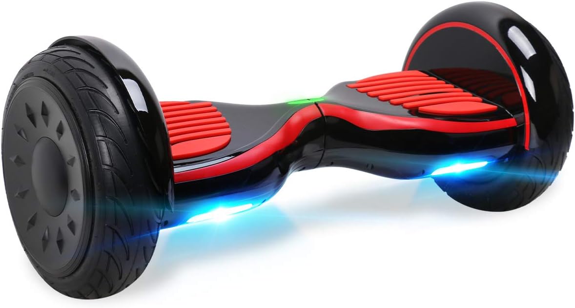 BEBK 10" Hoverboard, Off Road Smart Self Balance Board with Built-in Bluetooth Speakers