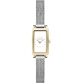 Skagen Hagen Rectangular Case Women's Watch with Stainless Steel Bracelet, Mesh or Leather Band