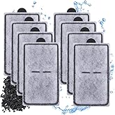 Vrynthra 8 Packs PF-S Aquarium Replacement Filter Cartridges Compatible with Top Fin Silenstream PF10 Power Filters Fish Tank Filter Cartridge