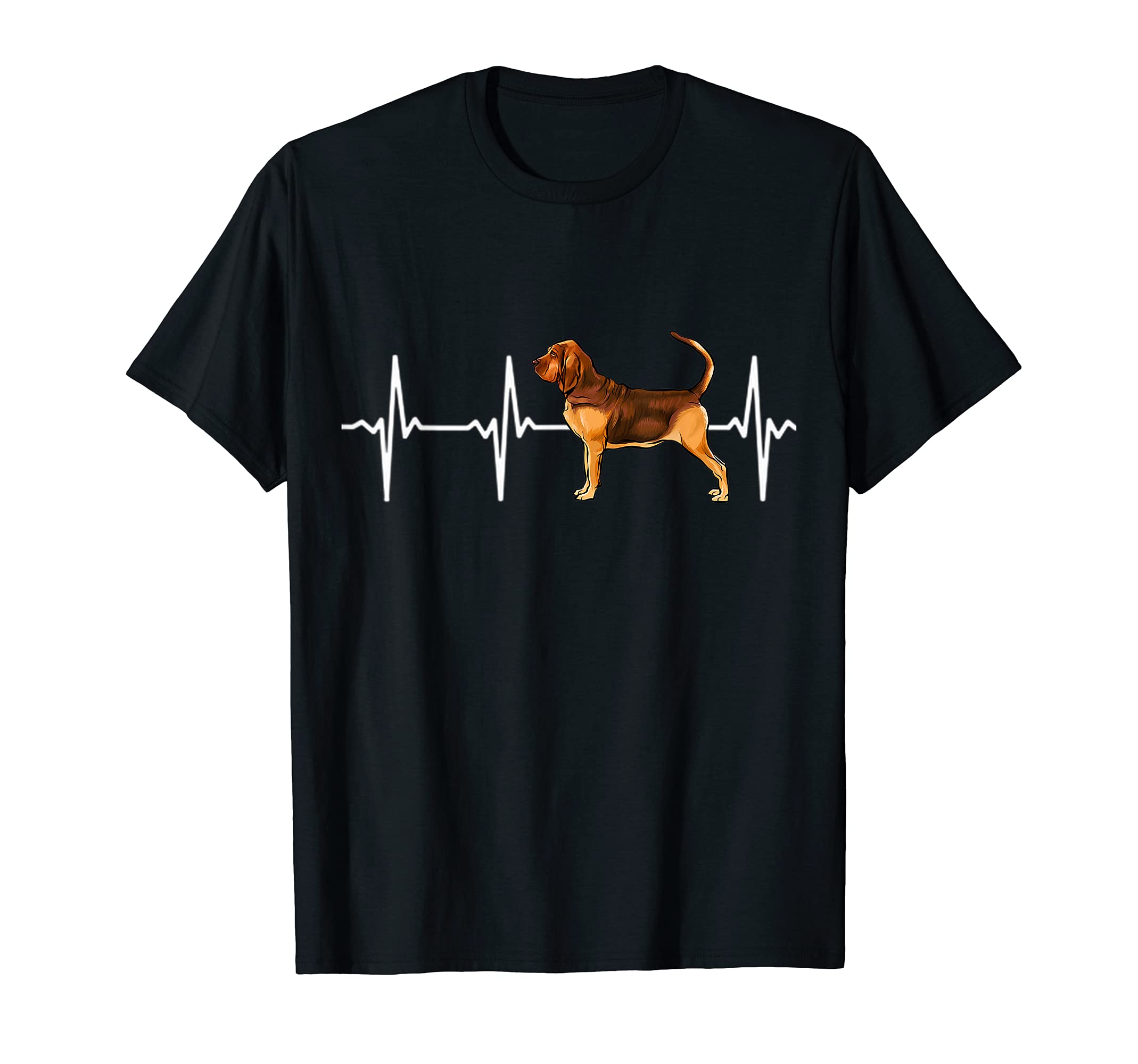 Bloodhound Heartbeat Love My Dog T-Shirt