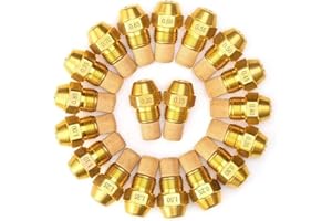 60 Degree Solid Oil Burner Nozzle 0.40-4.00 Replacement Spray Brass Material (2/3/4/5/6 Pieces) 2.25 5pcs
