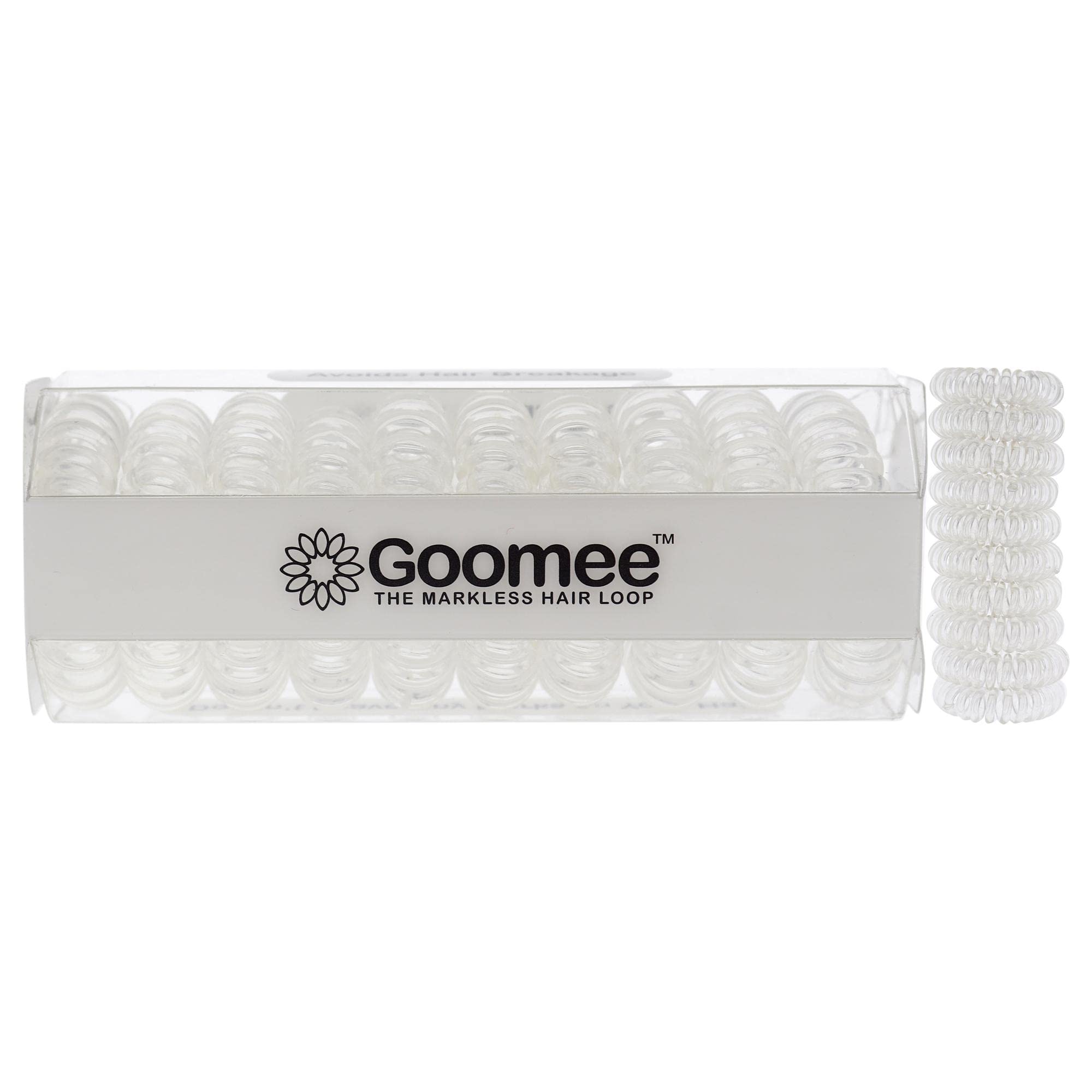 Goomee The Markless Hair Loop Set - Clear For Women 10 Pc Hair Tie