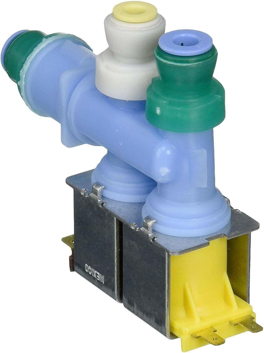 Photo 1 of [What'up?] W10349187 K-77699 Dual Water Inlet Valve Refrigerator Water Inlet Valve Assembly WPW10349187 AP5176665 PS3492502 EAP3492502 AP6020095 1878256 W10349187 K-77699 Dual Water Inlet Valve