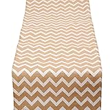SL crafts Chevron Natural Hessian Burlap Table Runner 12 x 118