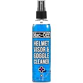 Muc-Off Helmet Visor &amp; Goggle Cleaner, pH Neutral - 250ml | Solvent-Free De-Ionised Water Formula, Streak-Free on Polycarbonate and Glass Lense, Safe for Ski and Cycling